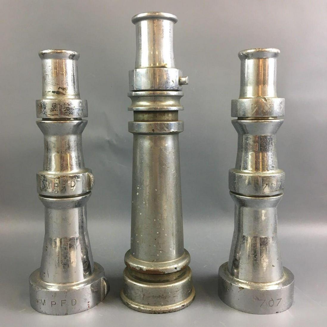 Group of 3 Vintage Fire Hose Nozzles (1 of 5)