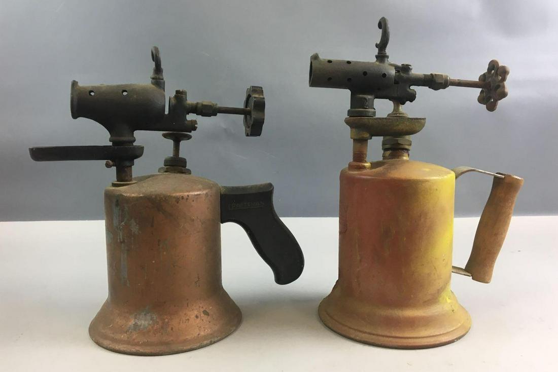 Group of 2 Blow Torches: Largest 9 x 12 inches One is a craftsman