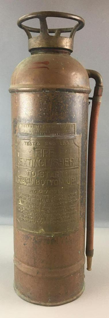 Antique Brass Fire Extinguisher (1 of 6)