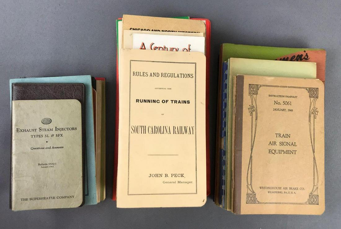 Group of 30+ Railroad Training manuals, time tables and (1 of 4)