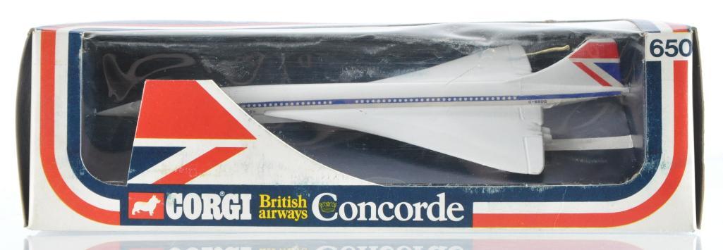Corgi No. 650 British Airways Concorde Die-Cast Jet in: Like New Condition