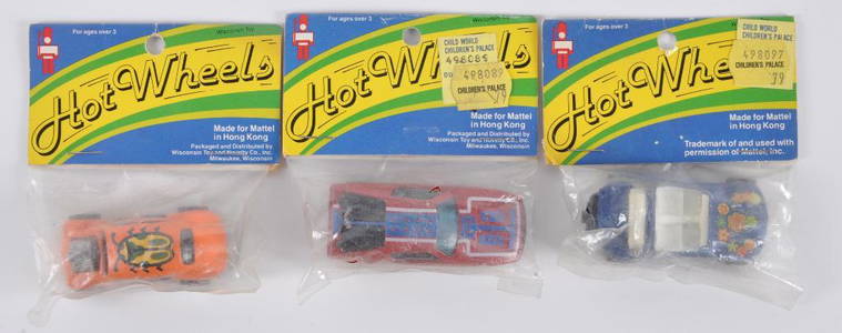 Group of 3 Hot Wheels Redlines Die-Cast Vehicles in