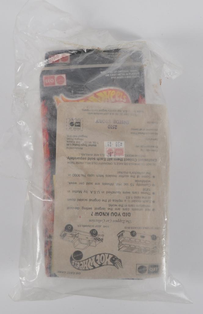 Shipping Bag of 7 Leo Mattel Hot Wheels Inside Story: Opened and Missing 1 Car, Made in India, New in Original Packaging