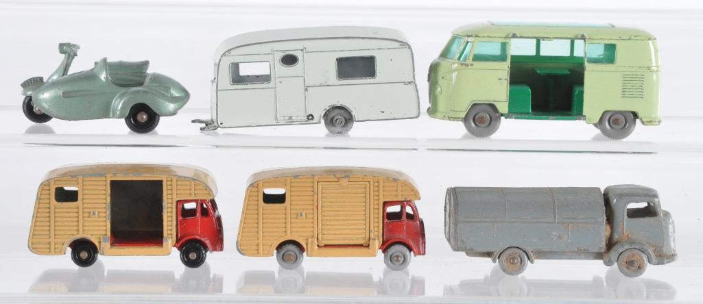 Group of 6 Matchbox Die-Cast Vehicles: Damaged, A Lesney Product, Made in England