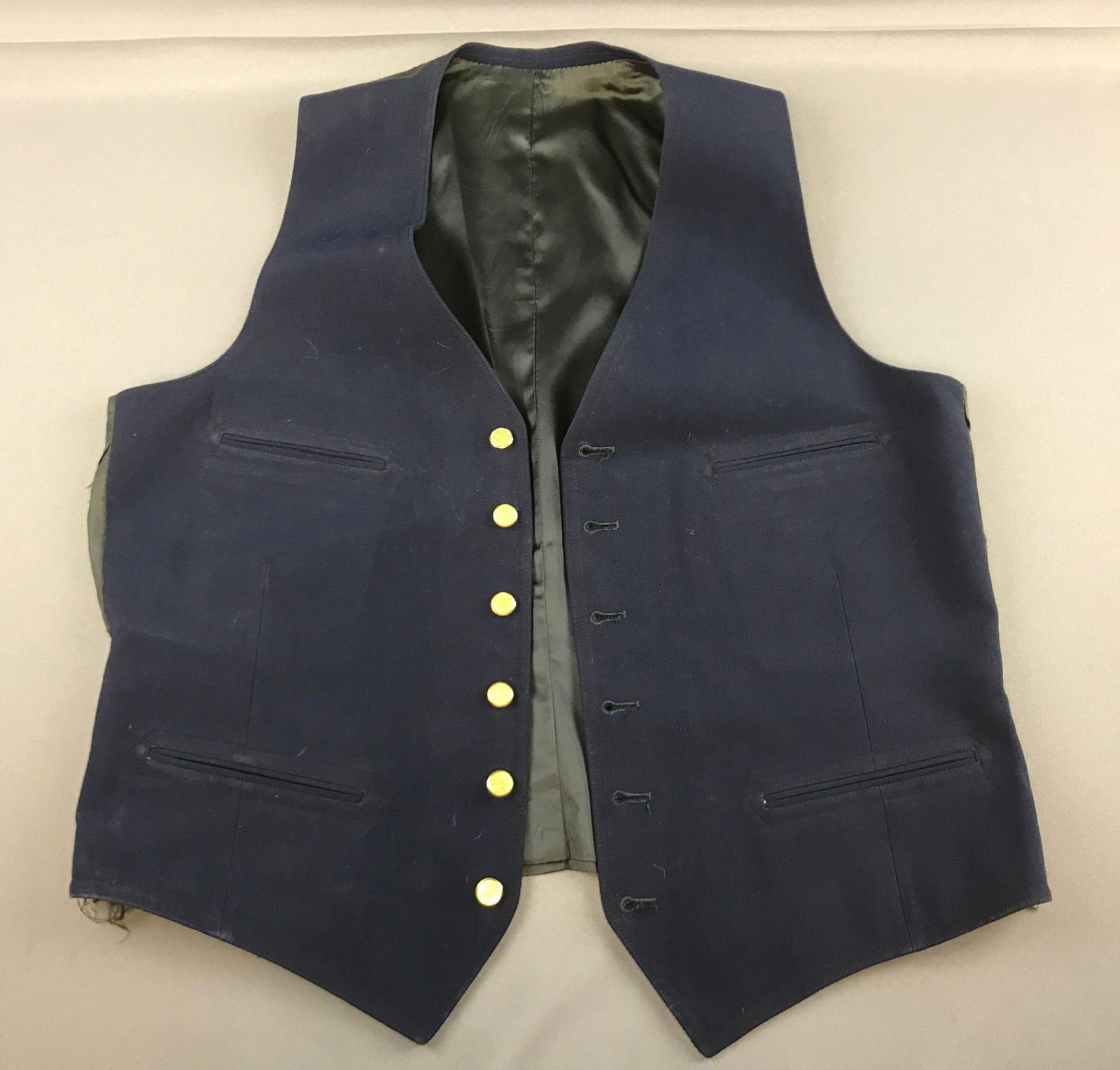 Vintage Railroad Uniform vest: NIRC Northeast Illinois Regional Commuter. Vest has some tears to side/lining