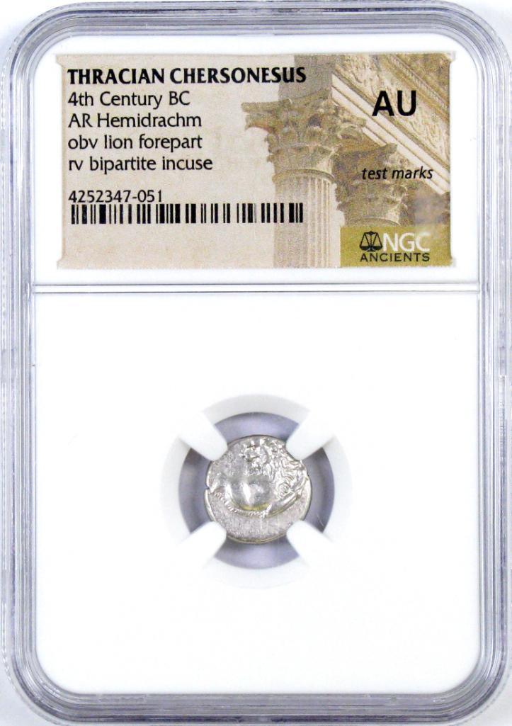 Ancient: Thracian Chersonesus 4th Century B.C. (NGC): AR Hemidrachm.