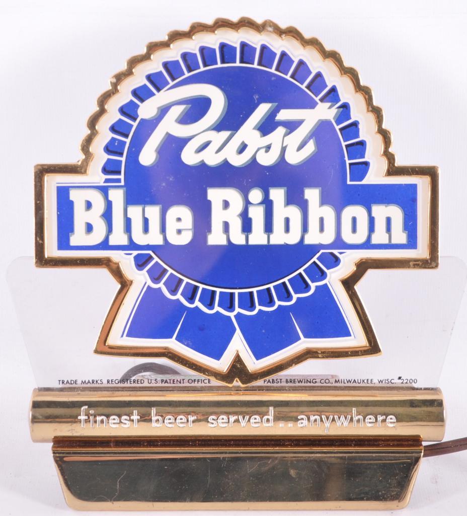 Vintage Pabst Blue Ribbon Light Up Advertising Cash (1 of 4)