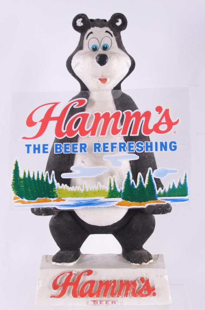 Vintage Hamm's Beer Advertising Countertop Foam Bear (1 of 2)