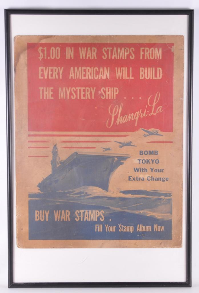 Antique WW2 US War Bonds "Shangri-La" Advertising (1 of 3)