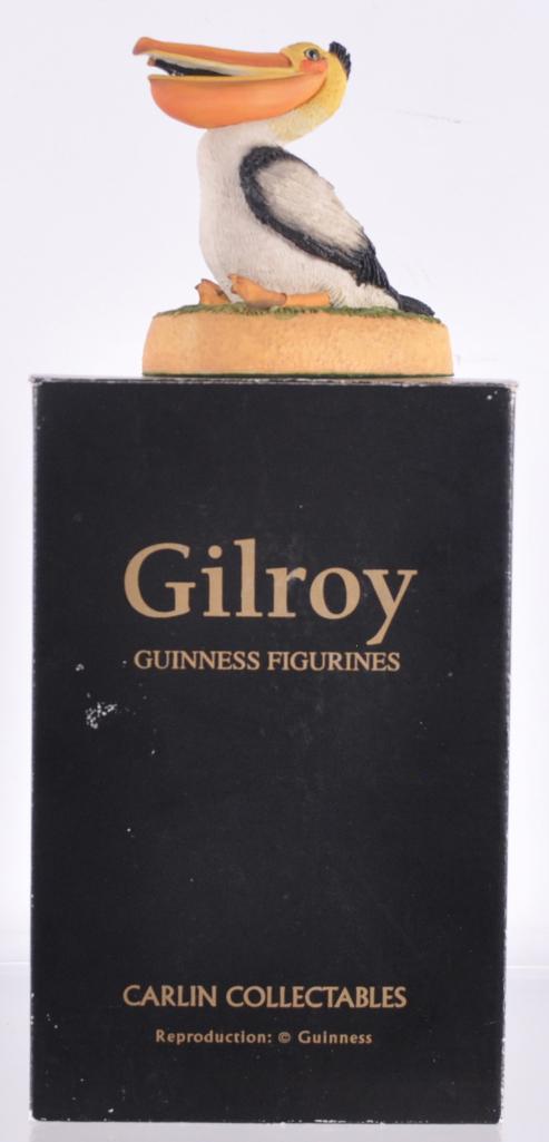 Gilroy Guinness Figures Pelican Figurine with Original: Carlin Collectables, "My Goodness My Guinness" 3 x 4 x 4 1/2 inches
