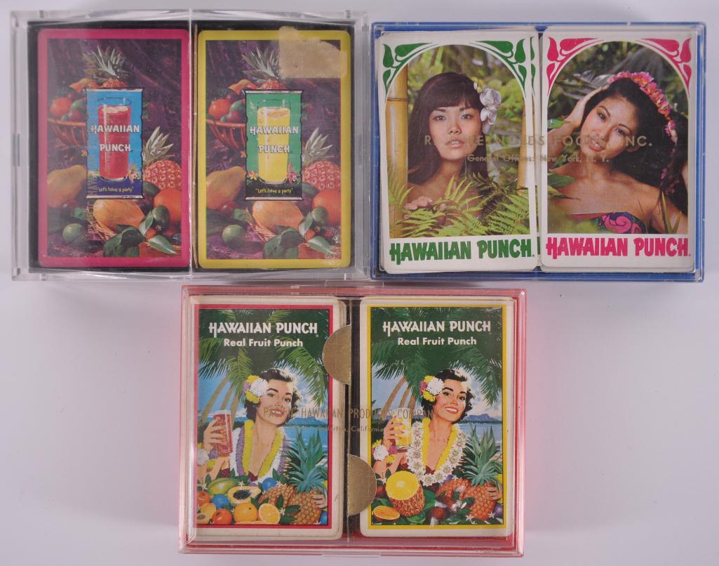 Group of Hawaiian Punch Playing Cards: Includes 3 Sets