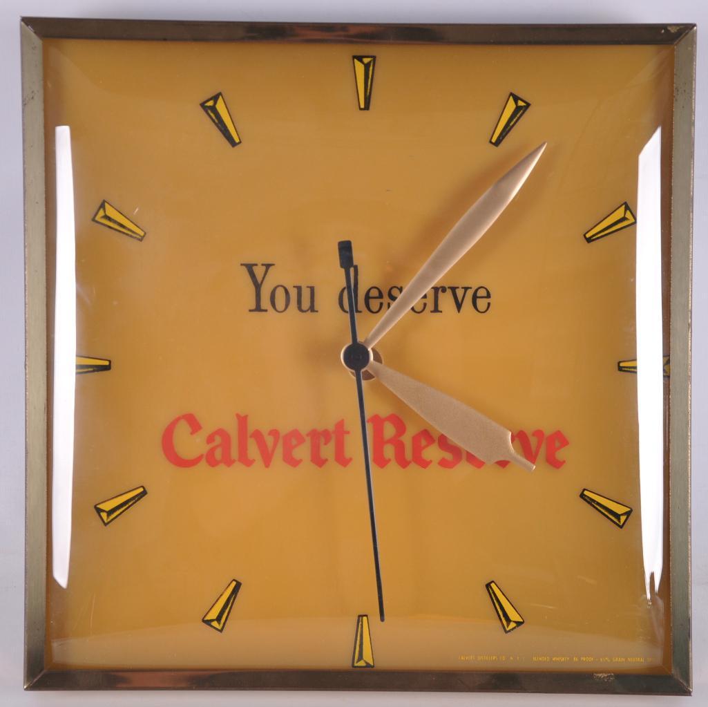 Vintage Calvert Reserve Whiskey Light Up Advertising (1 of 2)