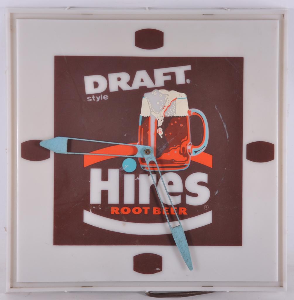 Vintage Hires Root Beer Light Up Advertising Clock (1 of 2)