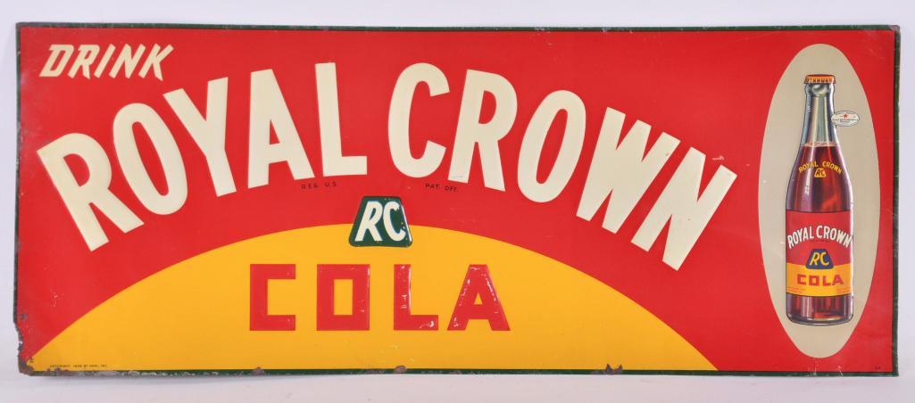 Vintage Royal Crown Cola Advertising Metal Sign (1 of 4)