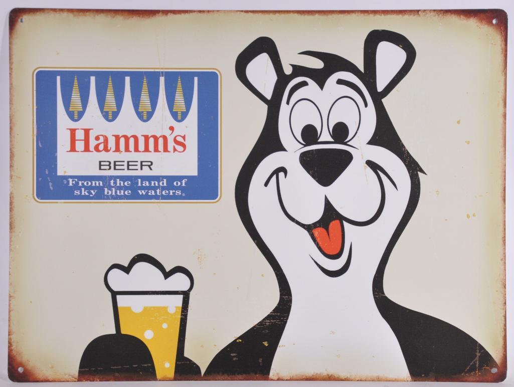 Modern Hamm's Beer Advertising Metal Sign: Modern Sign, 18 x 24 inches