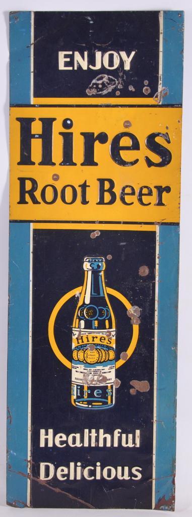 Antique Hires Root Beer Advertising Metal Sign (1 of 2)