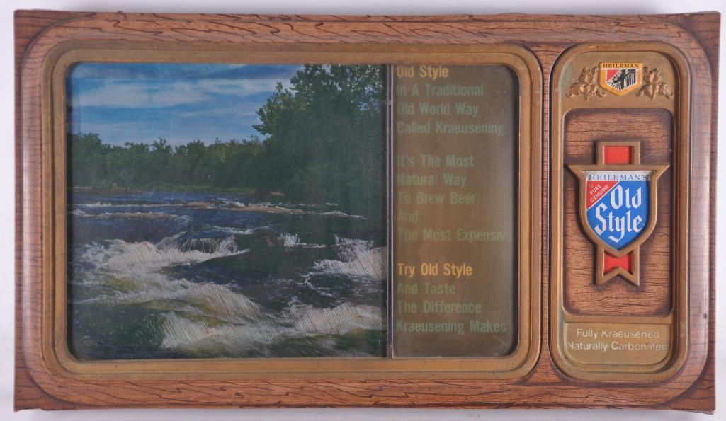 Vintage Heileman's Old Style Light Up Advertising (1 of 2)