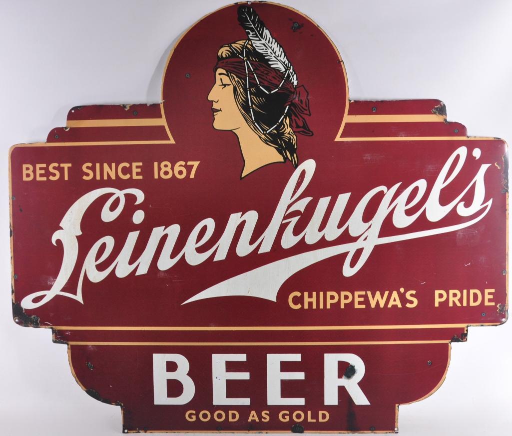 Leinenkugel's Beer Advertising Metal Sign (1 of 1)
