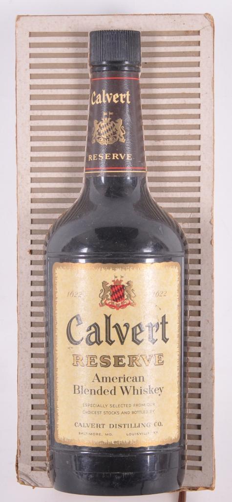 Vintage Calvert Reserve Whiskey Light Up Advertising (1 of 2)