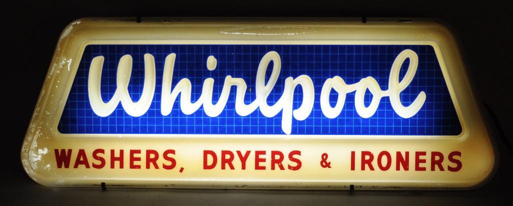 Vintage Whirlpool Light Up Advertising Sign (1 of 2)