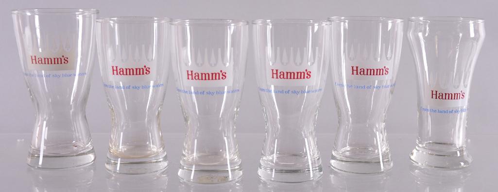 Group of 6 Vintage Hamm's White Pine Tree Advertising: 2 3/4 x 5 3/4 inches