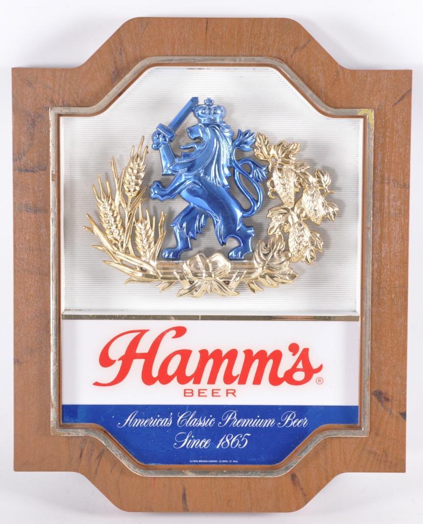 Vintage Hamm's Beer Advertising Beer Sign (1 of 2)