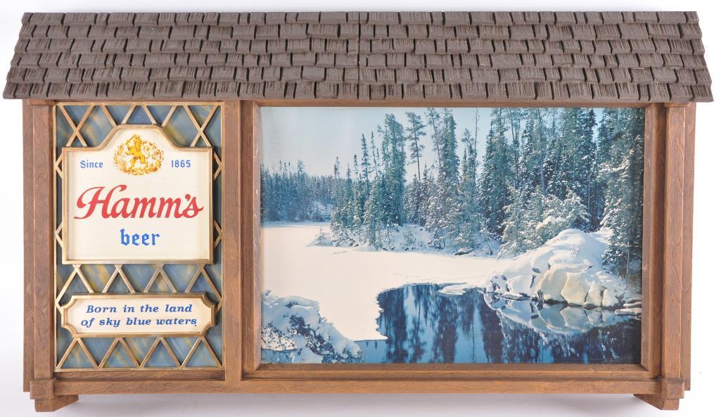 Vintage Hamm's Beer Advertising Beer Sign (1 of 2)