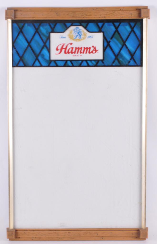 Vintage Hamm's Beer Advertising Dry Erase Menu Board (1 of 1)