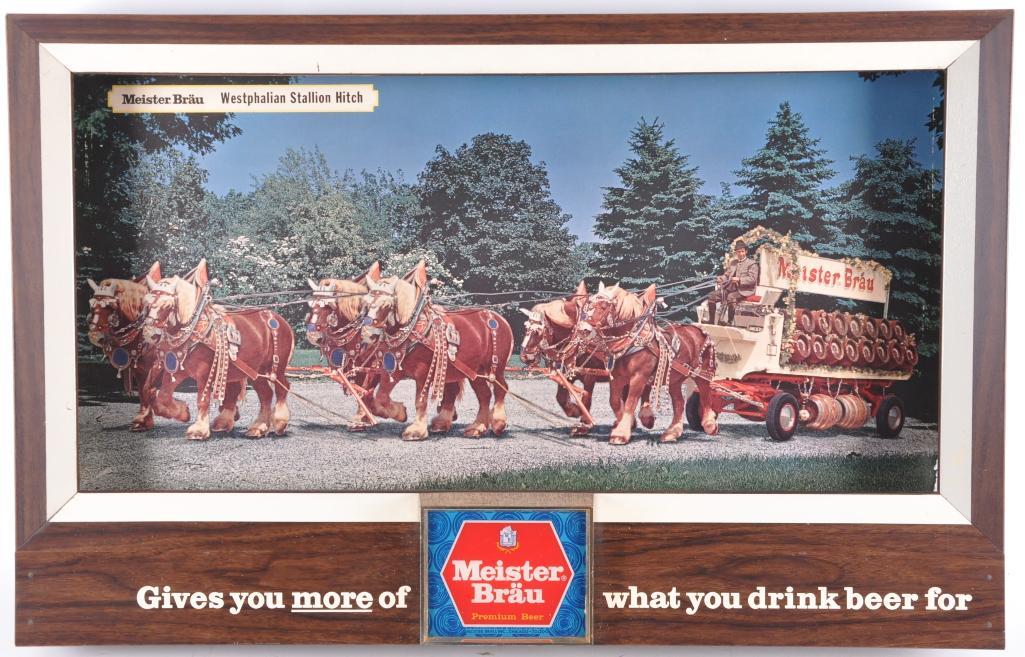 Vintage Meister Brau Light Up Advertising Beer Sign (1 of 2)