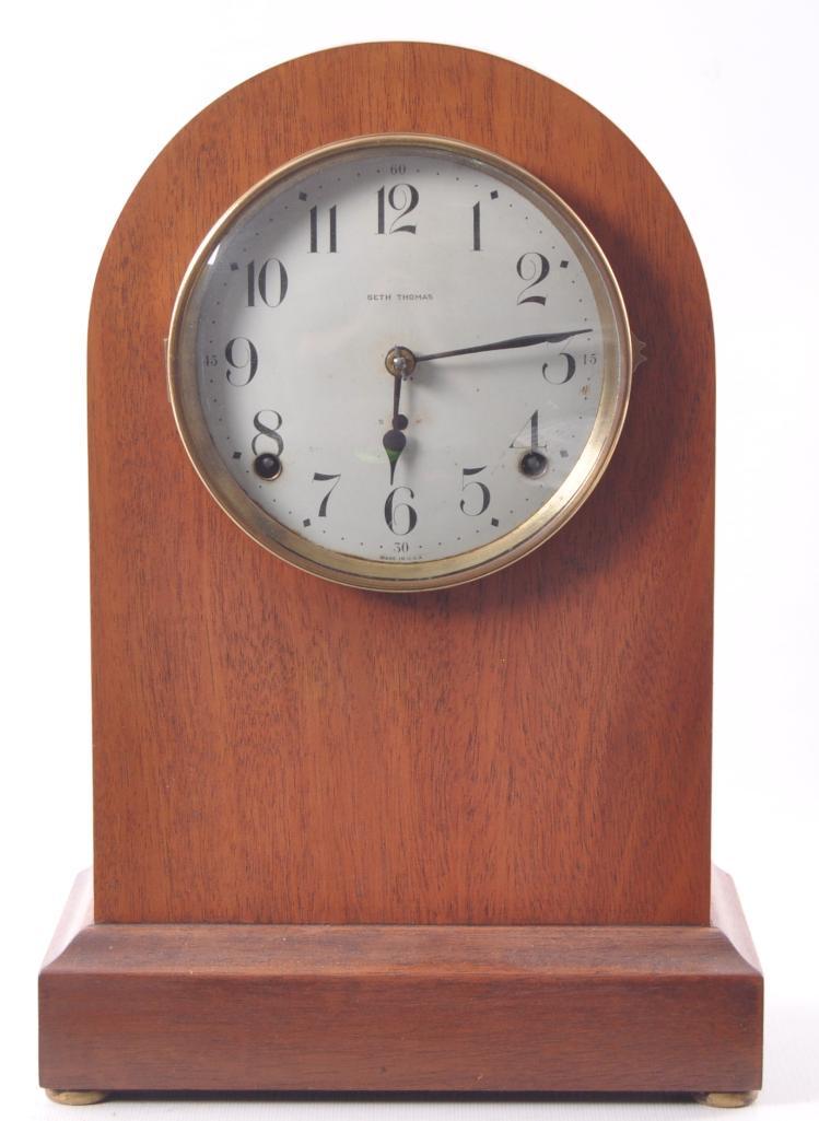 Antique Seth Thomas Mahogany Mantle Clock (1 of 6)