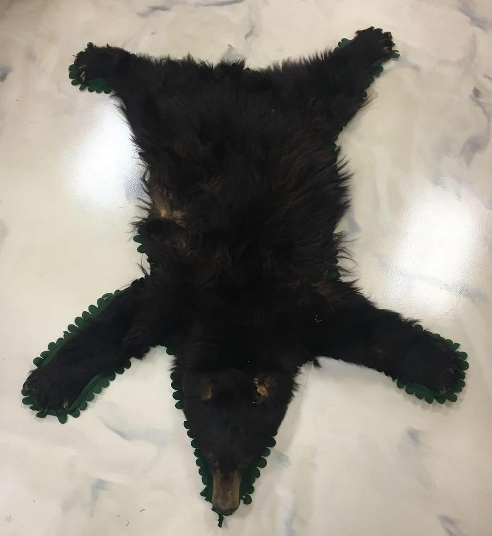Vintage Black Bear Taxidermy Rug (1 of 5)