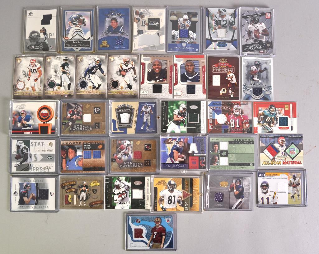 Group of 34 NFL Football Jersey Cards (1 of 6)