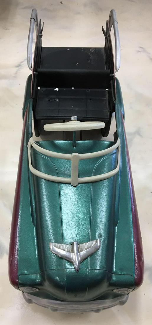 Vintage Murry Metal Peddle Car: 45 x 20 inches, Missing rubber off 1 tire, No shipping available pickup only