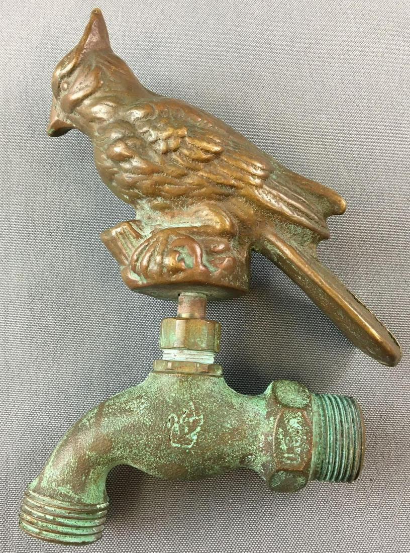 Copper Bird Garden Spigot (1 of 3)