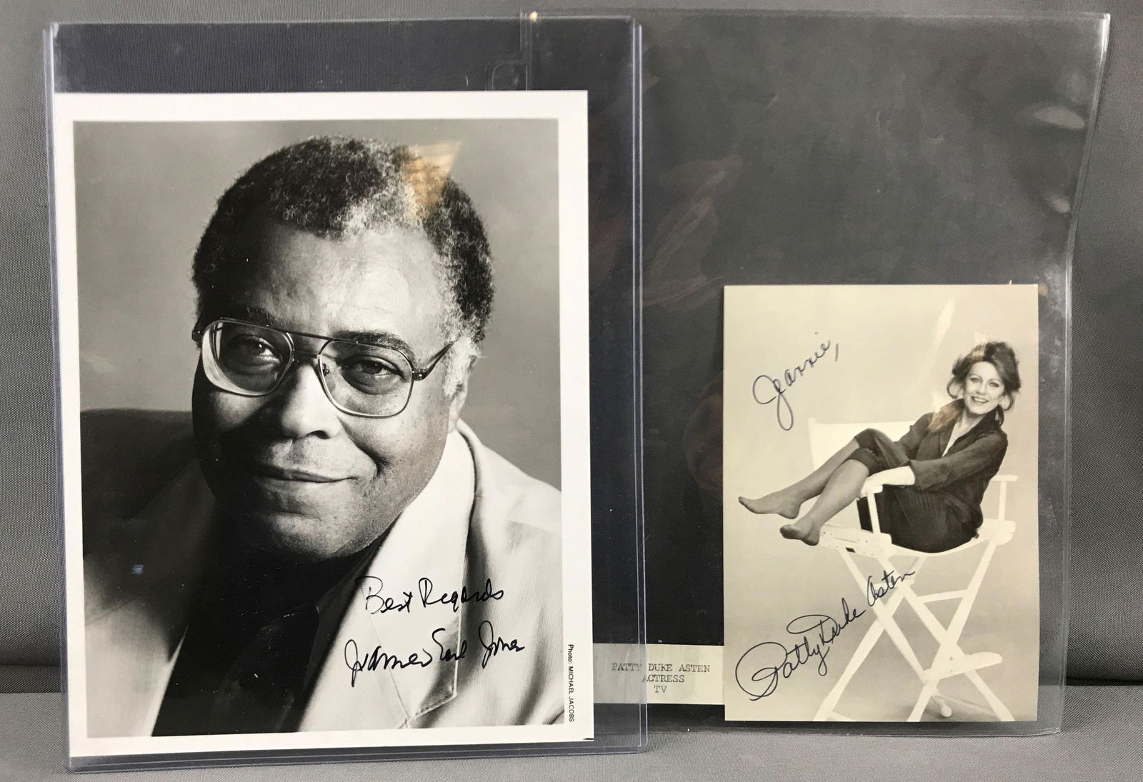 Autographed photographs James Earl Jones and Patty Duke (1 of 4)