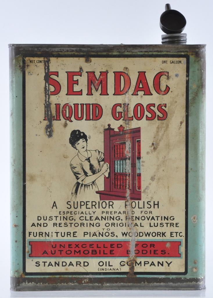 Antique Standard Oil Semdac Liquid Gloss Advertising (1 of 4)