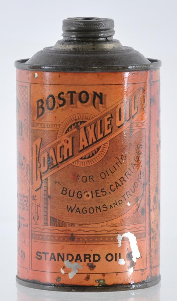 Antique Standard Oil Boston Coach Axle Oil Advertising: 3 x 5 1/2 inches, Full, Standard Oil Co. Indiana