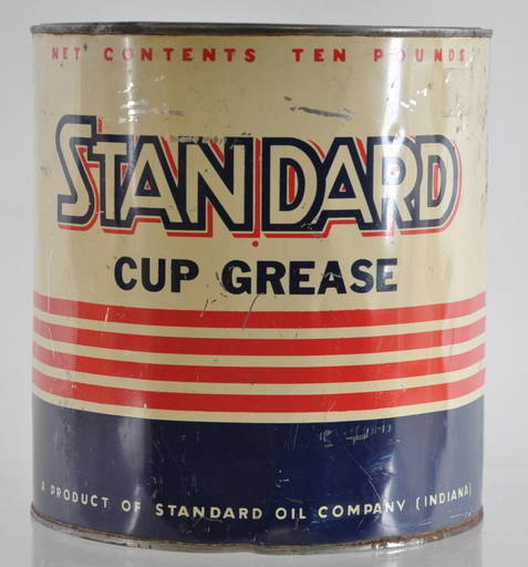 Antique Standard Oil Cup Grease Advertising Can