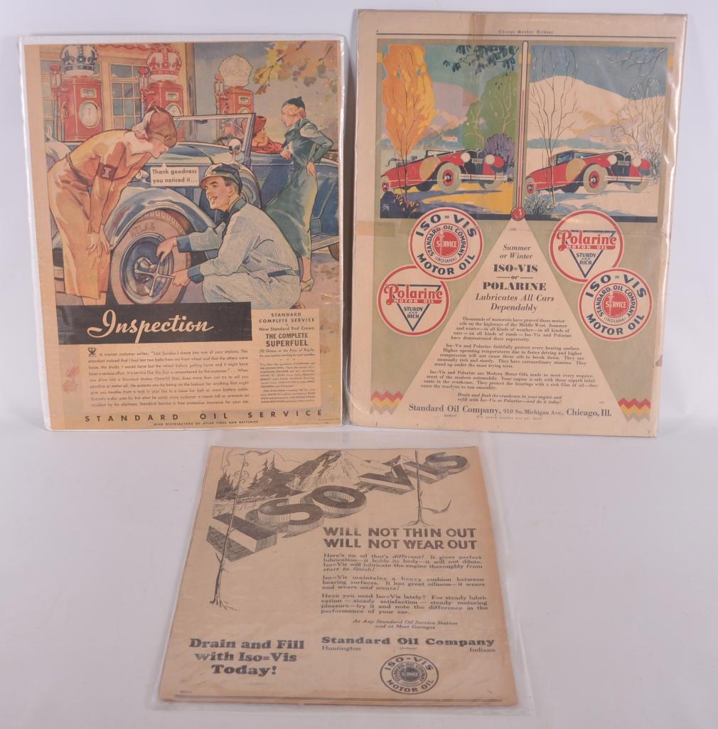 Group of 3 Standard Oil Newspaper Advertisements (1 of 4)