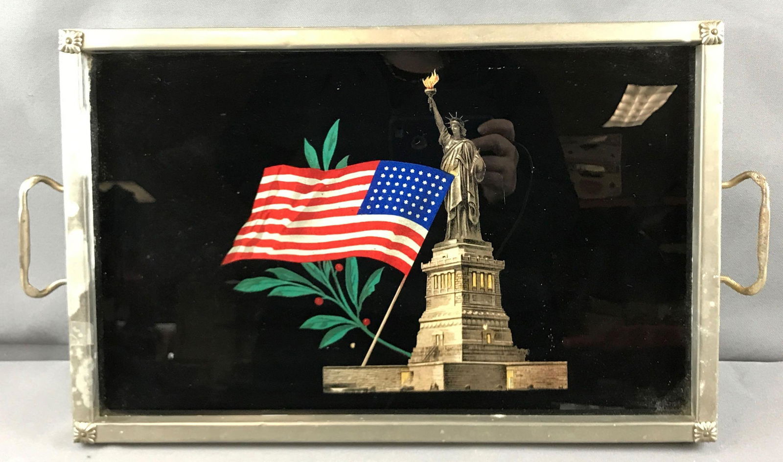 Vintage/antique patriotic serving tray (1 of 3)