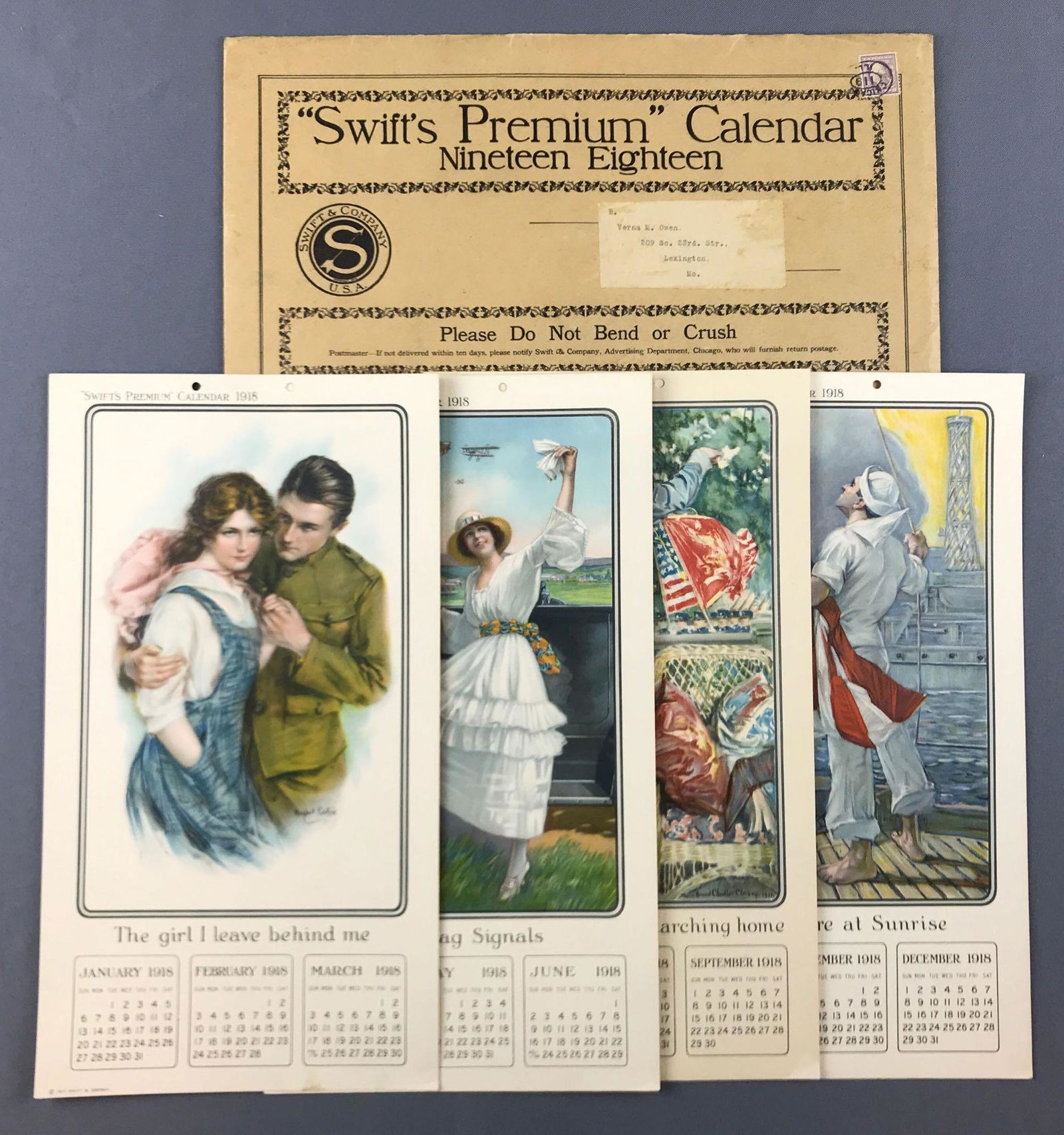 Antique Swifts Premium calendar 1918 (1 of 6)