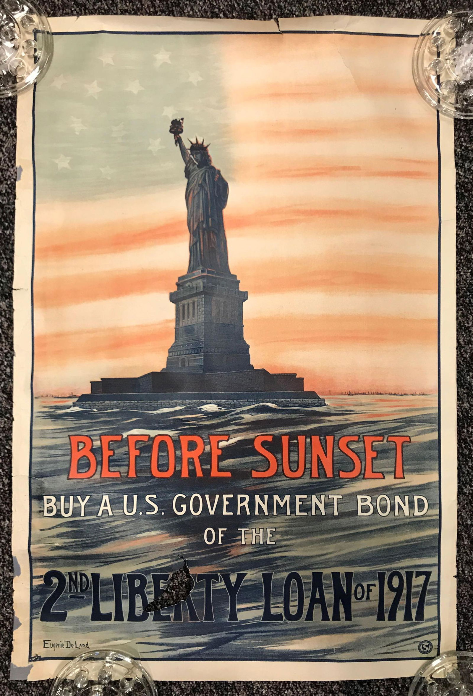 Vintage US government bond poster (1 of 4)