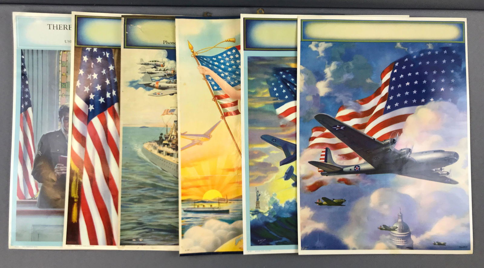 Group of 6 vintage war/patriotic posters (1 of 4)