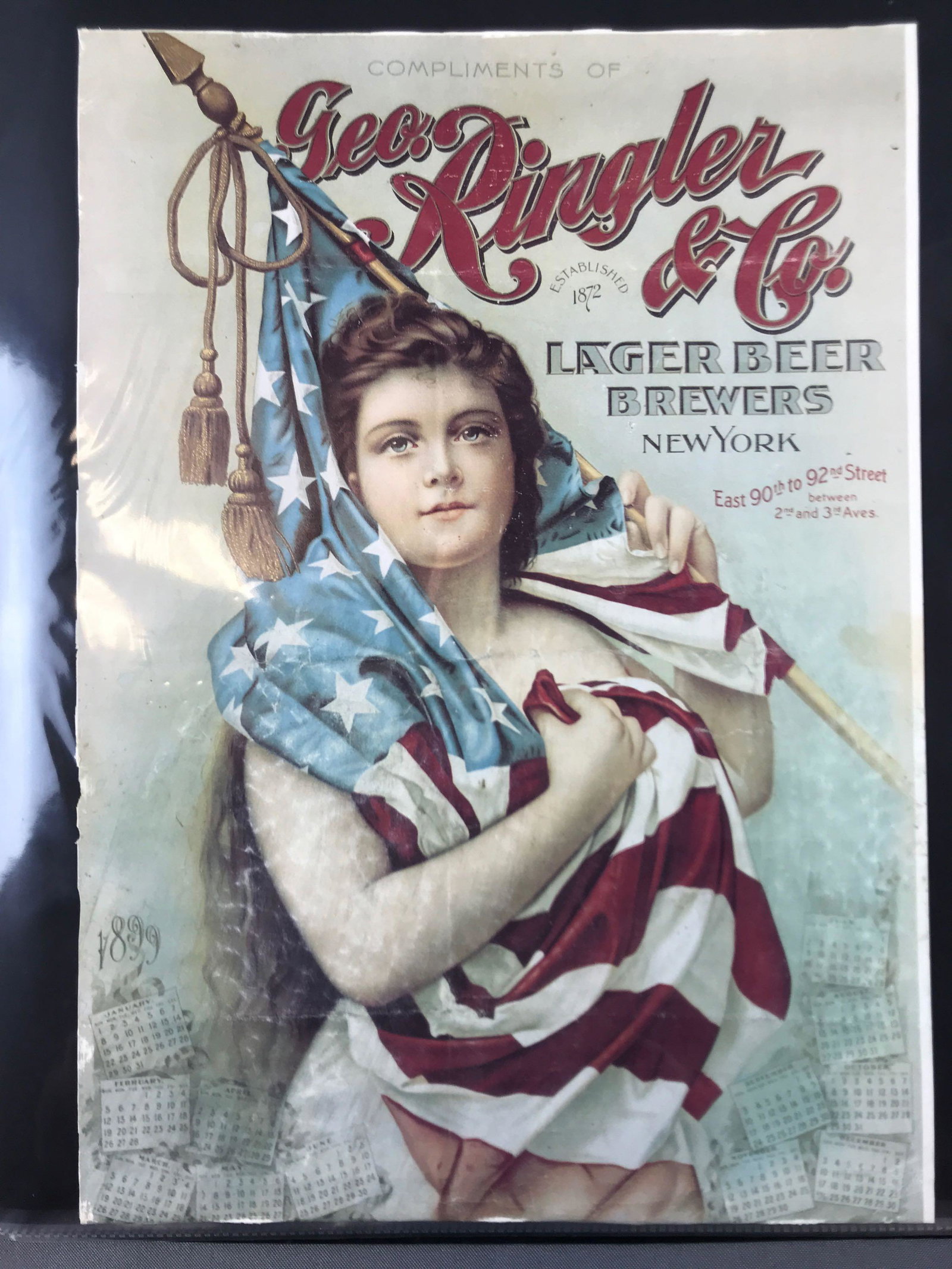 Presentation book with vintage patriotic posters: 20+ posters, newspaper clippings and more. Book measures 15x18 inches