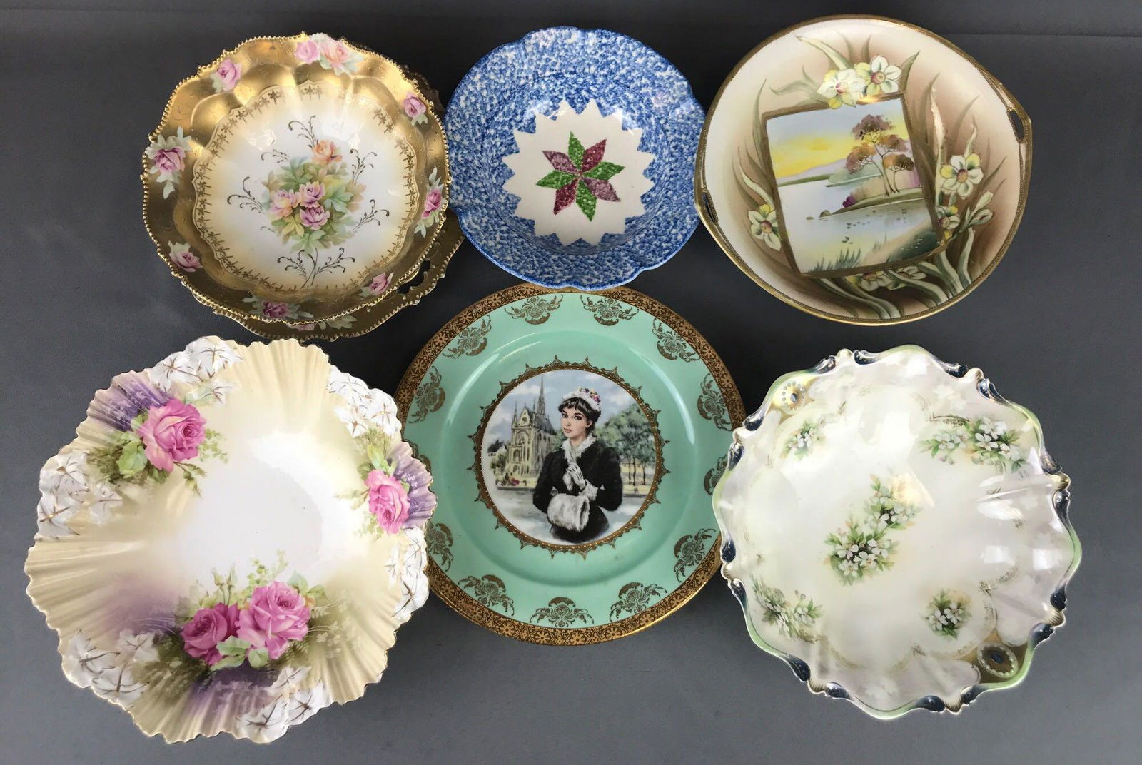 Group of 8 pieces china bowls and plates (1 of 12)