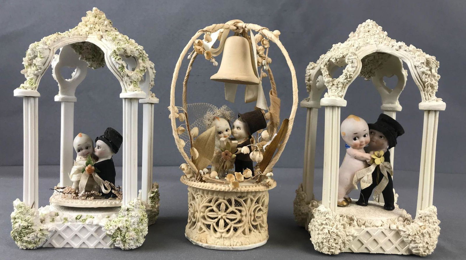Group of 3 Kewpie Wedding Cake Toppers (1 of 6)