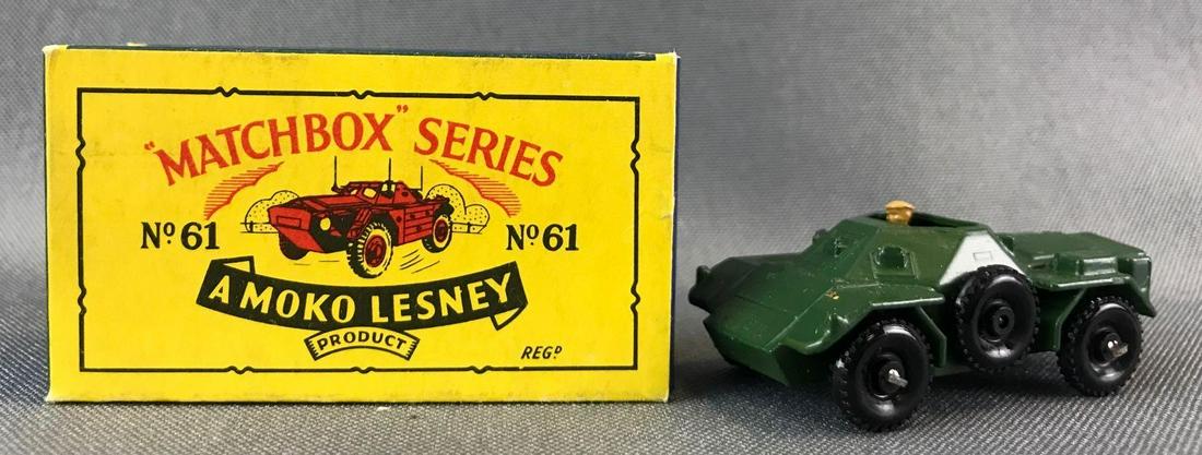 MATCHBOX 　No.61 Army Scout Car Matchbox 61a, Army Scout Car - Free Price Guide & Review
