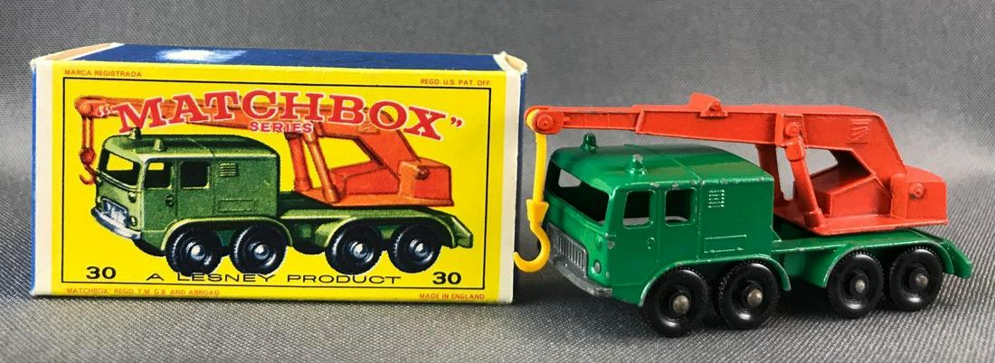 Matchbox No. 30 8-Wheel Crane Die-Cast Vehicle with (1 of 9)