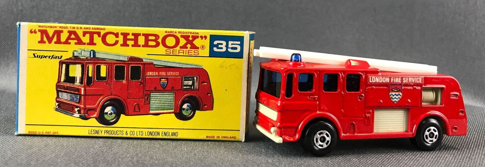 matchbox series no 35 merryweather fire engine