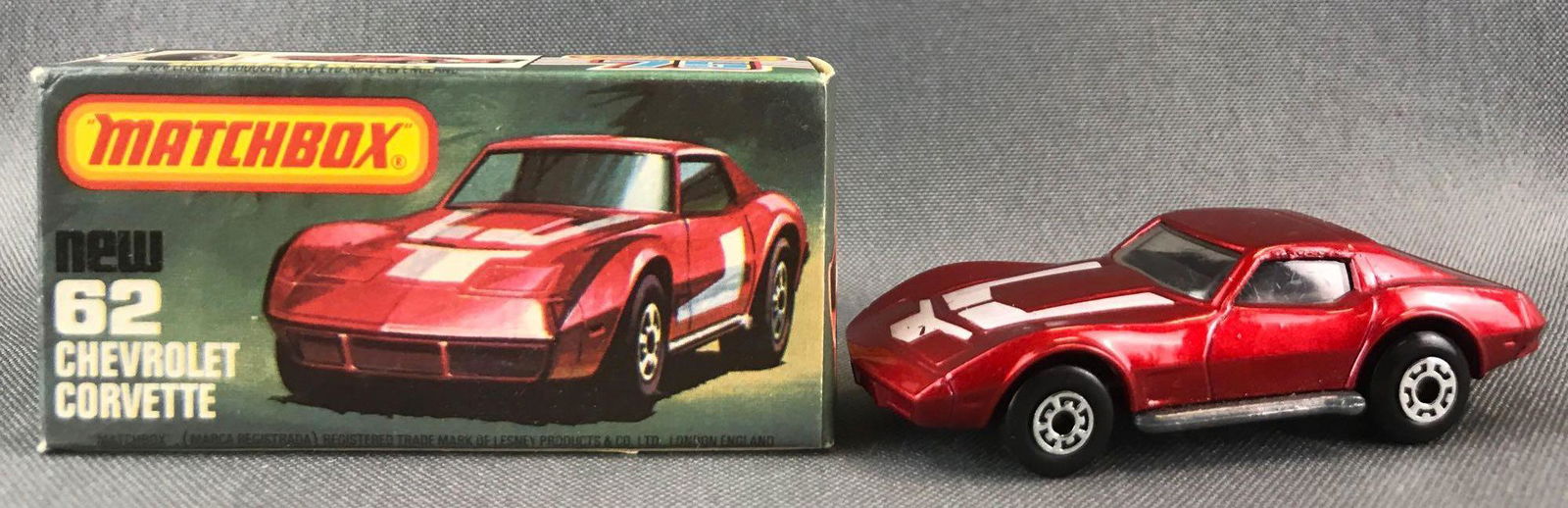 Matchbox Superfast No. 62 Chevrolet Corvette Die-Cast (1 of 9)